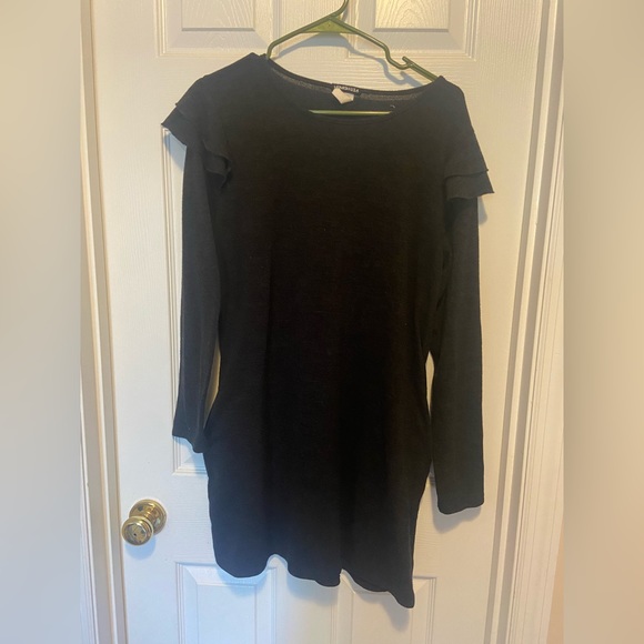 Heimish Full Size Lace Front Pocket Drop Shoulder Top